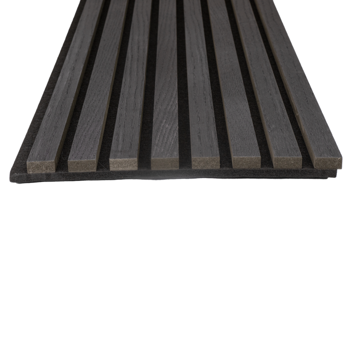 Matte Black Oak Acoustic Panel - Harmony Series Acoustic Slat Panel White River Hardwoods