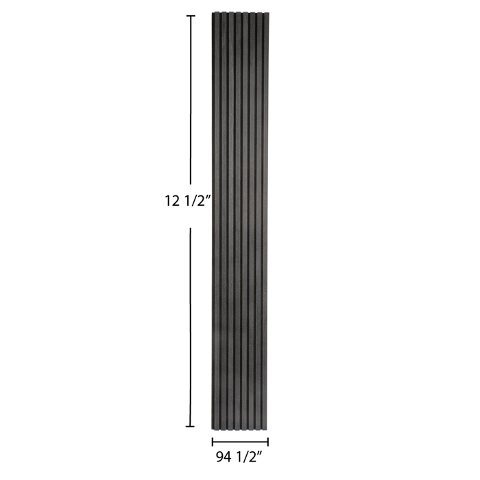 Matte Black Oak Acoustic Panel - Harmony Series Acoustic Slat Panel White River Hardwoods