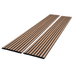 Natural Walnut Acoustic Panel, Varnished Wood - Harmony Series - Sold 2 Panels Per Carton Acoustic Slat Panel White River Hardwoods