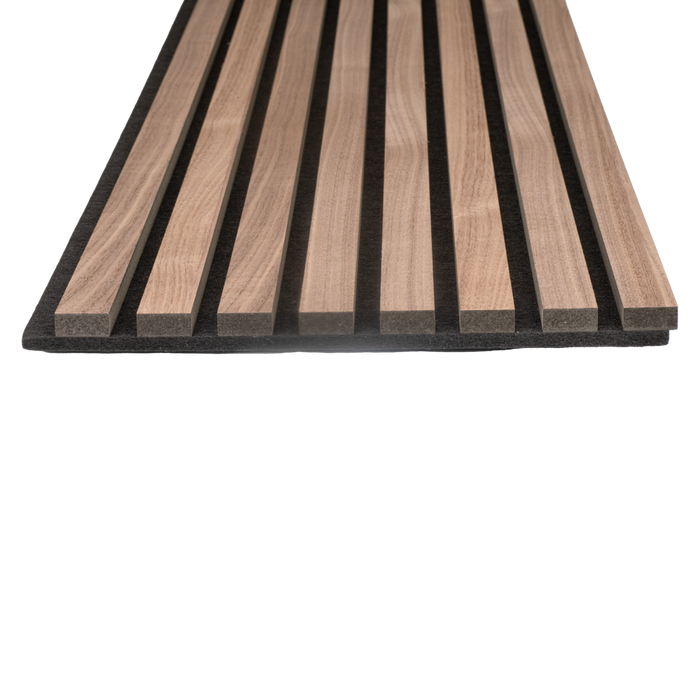 Natural Walnut Acoustic Panel - Harmony Series - Sold 2 Panels Per Carton Acoustic Slat Panel White River Hardwoods   