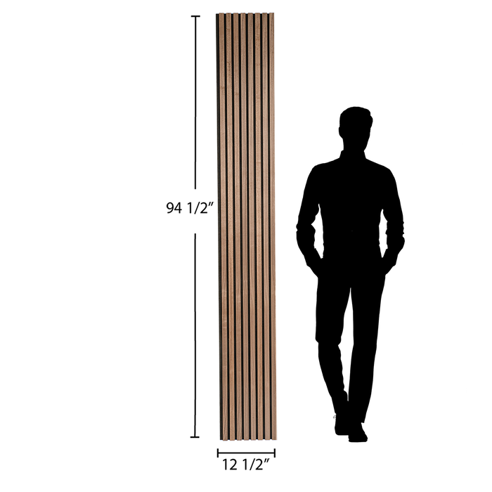 Natural Walnut Acoustic Panel, Varnished Wood - Harmony Series - Sold 2 Panels Per Carton Acoustic Slat Panel White River Hardwoods
