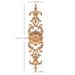 Bellflower & Acanthus, 3 5/8"w x 15 3/4"h x 3/8"d Carved Onlays White River Hardwoods