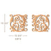 Filigree Scrolling Acanthus LR Pair, 15 3/4"w x 15 3/4"h x 5/8"d, SPECIAL ORDER Onlays White River Hardwoods