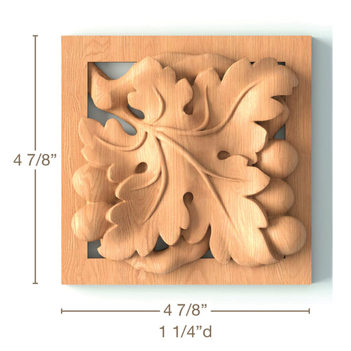 Grape Rossette, 4 7/8"w x 4 7/8"h x 1 1/4"d, SPECIAL ORDER (3-6 Weeks) Carved Rosettes White River Hardwoods   