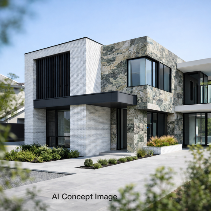 Rustique-Flexible Slate Stone Veneer - Opaque Stone Veneer White River Hardwoods