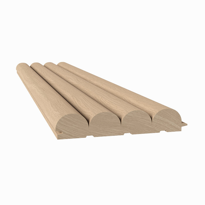 1" Bead Solid Wood Tongue and Grove Tambour Panel, 3/4" thick x 4 3/16"width x 112"long Solid Wood Panels White River Hardwoods