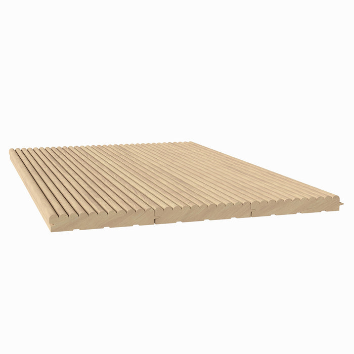 3/8" Shallow Bead Solid Wood Tongue and Grove Tambour Panel, 11/16" thick x 4 5/16"width x 112"long Solid Wood Panels White River Hardwoods