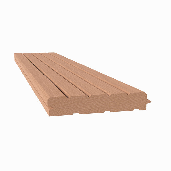 3/4" Bevel Solid Wood Tongue and Grove Tambour Panel, 11/16" thick x 3 15/16"width x 112"long (The bevel is different from the 201 profile)) Solid Wood Panels White River Hardwoods