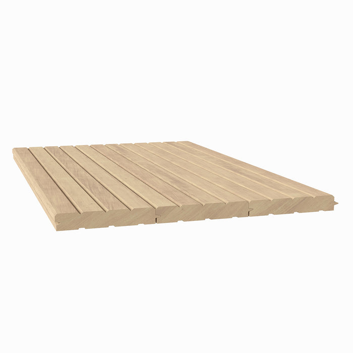 1" Bead Solid Wood Tongue and Grove Tambour Panel, 11/16" thick x 4 3/16"width x 112"long Solid Wood Panels White River Hardwoods