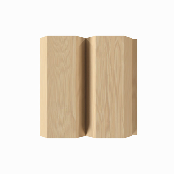 1 1/2" Bevel Solid Wood Tongue and Grove Tambour Panel, 1" thick x 3 3/16"width x 112"long Solid Wood Panels White River Hardwoods Poplar