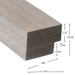 Silver Gray Oak Acoustic Panel - Harmony Series - Sold 2 Panels Per Carton Acoustic Slat Panel White River Hardwoods   