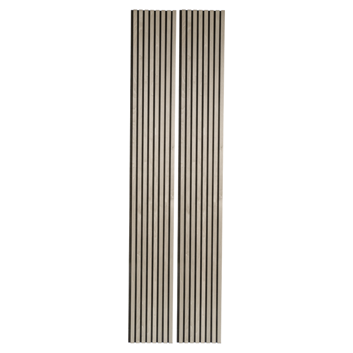 Silver Gray Oak Acoustic Panel, Veneer 1" Wide Slats - Harmony Series - Sold 2 Panels Per Carton Acoustic Slat Panel White River Hardwoods   