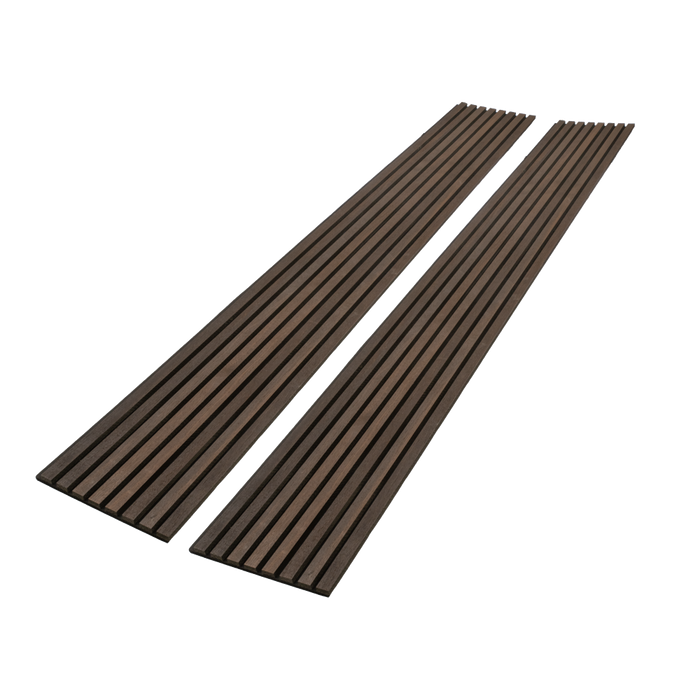 Smokey Oak Veneer Acoustic Panel, Veneer 1" Wide Slats - Harmony Series - Sold 2 Panels Per Carton Acoustic Slat Panel White River Hardwoods   