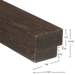Smokey Oak Trim - Harmony Series Acoustic Slat Trim White River Hardwoods   