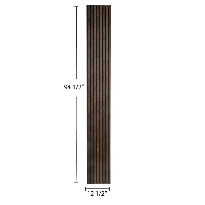 Smokey Oak Veneer Acoustic Panel, Veneer 1" Wide Slats - Harmony Series - Sold 2 Panels Per Carton Acoustic Slat Panel White River Hardwoods   