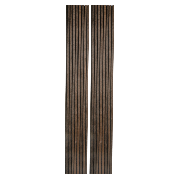 Smokey Oak Veneer Acoustic Panel, Veneer 1" Wide Slats - Harmony Series - Sold 2 Panels Per Carton Acoustic Slat Panel White River Hardwoods   