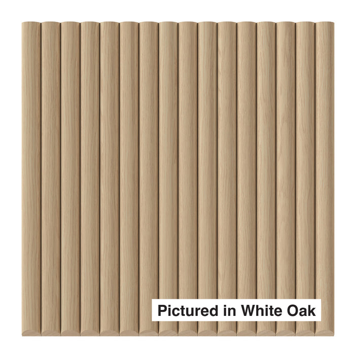 3/4" Single Bead Tambour Tambour White River Hardwoods 12"W x 48"L - Flexible White Oak
