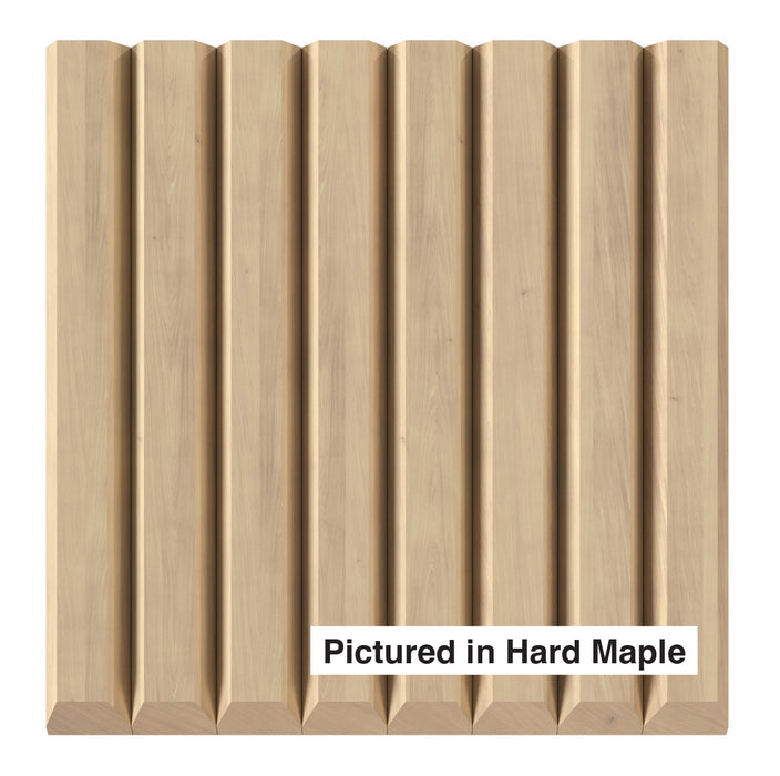 1-1/2″ Bevel Slat Tambour - Thick Tambour White River Hardwoods 12"W x 48"L - Flexible Hard Maple
