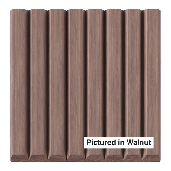 1-1/2″ Bevel Slat Tambour - Thick Tambour White River Hardwoods 12"W x 48"L - Flexible Walnut