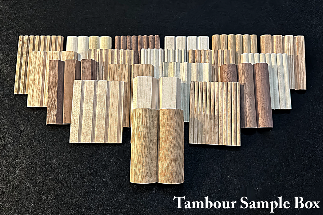 1/4" Double Cove-Cut Flexible Tambour Tambour White River Hardwoods   