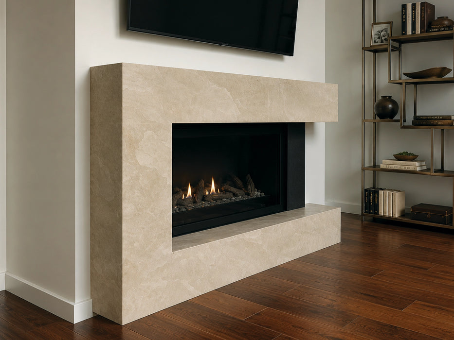Tan - Flexible Natural Slate Veneer - Opaque Stone Veneer White River Hardwoods