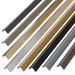 Metallic Trim Aluminum L-Channel, 72'' L x 1/2'' W Metal Insert White River Hardwoods