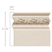 Running Leaf Base (Repeats 2 1/4), 6 1/2''w x 3/4''d Base Mouldings White River Hardwoods Poplar