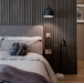 Matte Black Oak Acoustic Panel - Harmony Series Acoustic Slat Panel White River Hardwoods