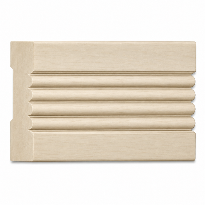Fluted Casing, 4''w x 3/4''d Casings, Headers & Caps White River Hardwoods Poplar