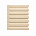 Fluted Casing, 6 1/2''w x 3/4''d Casings, Headers & Caps White River Hardwoods Poplar