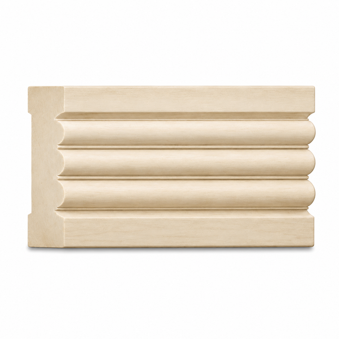 Fluted Casing, 3 1/4''w x 3/4''d Casings, Headers & Caps White River Hardwoods Poplar