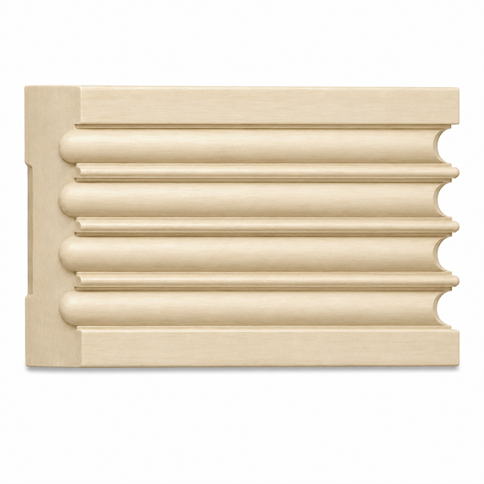 Fluted Casing, 4''w x 3/4''d Casings, Headers & Caps White River Hardwoods Poplar