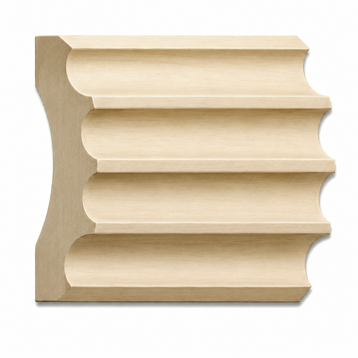 Fluted Casing, 5 1/8''w x 1 5/16''d Casings, Headers & Caps White River Hardwoods Poplar