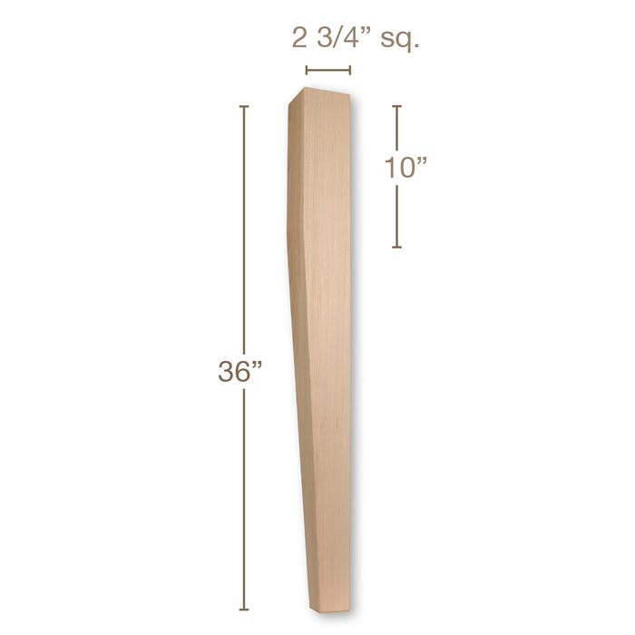 Plain Classic Column Cherry, 35 1/4" Carved Columns White River Hardwoods