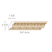Small Acanthus Leaf, 3/4"w X 2 3/4"d Cornice Mouldings White River Hardwoods Poplar