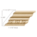 Large Egg & Dart, 1 1/16"w X 7"d Cornice Mouldings White River Hardwoods Poplar