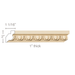 Egg & Dart, 1"w X 2 1/2"d Cornice Mouldings White River Hardwoods Poplar