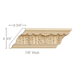 Large Acanthus Leaf and Tongue (Repeats 7"), 6''h x 7/8''d Cornice Mouldings White River Hardwoods Poplar