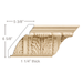 X-Large Acanthus Leaf (Repeats 10 1/4), 8 1/2" w x 1 1/4" d Cornice Mouldings White River Hardwoods Poplar
