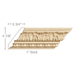 Medium Acanthus with Egg and Dart, 6''w x 1''d Cornice Mouldings White River Hardwoods Poplar