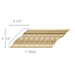 Fluting with Bellflowers, 1"w X 6"d Cornice Mouldings White River Hardwoods Poplar