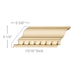 Large Dentil Crown (Dentil is overlay), 5 1/2''w x 13/16''d Cornice Mouldings White River Hardwoods Poplar