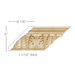 X-Large Acanthus, 1 1/16"w X 8 1/2"d Cornice Mouldings White River Hardwoods Poplar