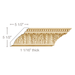 Acanthus Leaf with Bead, 7 1/2''w x 1 1/16''d Cornice Mouldings White River Hardwoods Poplar