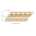 Egg & Dart with Dentil, 7''w x 13/16''d Cornice Mouldings White River Hardwoods Poplar