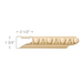 Egg & Dart Light Cove, 2 1/2"w X 1 3/4"d Cornice Mouldings White River Hardwoods Poplar