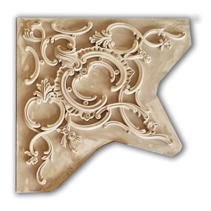 12 Pairs Decorative Plaster Pieces – Art Deco Style Ceiling & Wall Ornaments, White, Handmade In UK