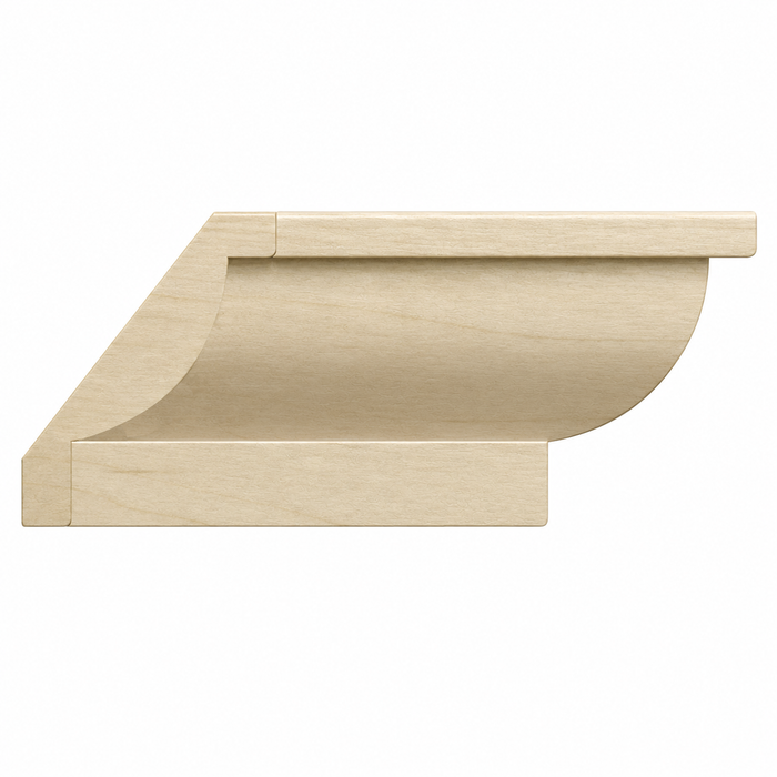 Traditional Crown, 4 1/8"w x 13/16"d Crown Mouldings White River Hardwoods Poplar