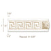 X-Large Greek Key, Resin, 7/8" X 7-7/8" Resin Friezes White River Hardwoods