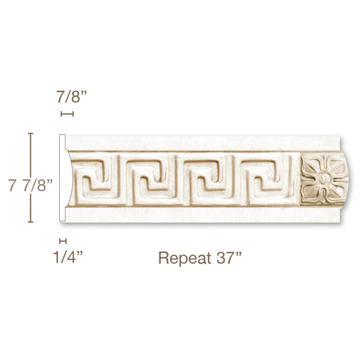 X-Large Greek Key, Resin, 5/8" X 7-7/8" Resin Friezes White River Hardwoods